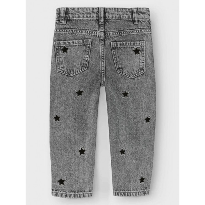 NAME IT MINI NMFBELLA MOM EMB JEANS 3285-BE NOOS Medium Grey Denim/STARS | Freewear NMFBELLA MOM EMB JEANS 3285-BE NOOS - www.freewear.nl - Freewear