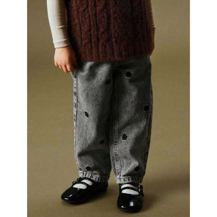 NAME IT MINI NMFBELLA MOM EMB JEANS 3285-BE NOOS Medium Grey Denim/STARS | Freewear NMFBELLA MOM EMB JEANS 3285-BE NOOS - www.freewear.nl - Freewear