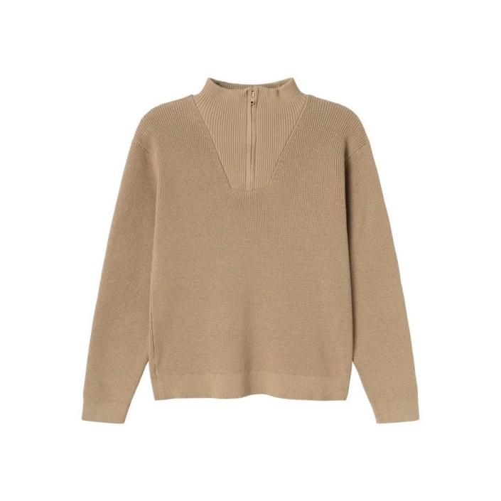 NAME IT KIDS NKMNESOLLE LS KNIT NOOS Weathered Teak | Freewear NKMNESOLLE LS KNIT NOOS - www.freewear.nl - Freewear