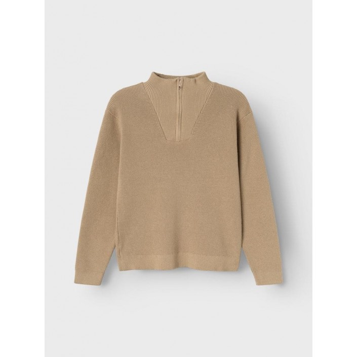 NAME IT KIDS NKMNESOLLE LS KNIT NOOS Weathered Teak | Freewear NKMNESOLLE LS KNIT NOOS - www.freewear.nl - Freewear