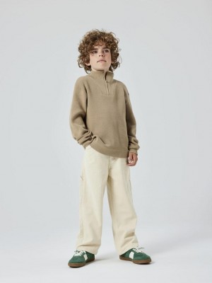 NAME IT KIDS NKMNESOLLE LS KNIT NOOS Weathered Teak | Freewear NKMNESOLLE LS KNIT NOOS - www.freewear.nl - Freewear
