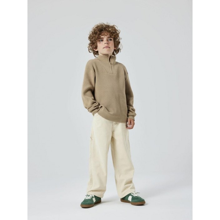 NAME IT KIDS NKMNESOLLE LS KNIT NOOS Weathered Teak | Freewear NKMNESOLLE LS KNIT NOOS - www.freewear.nl - Freewear