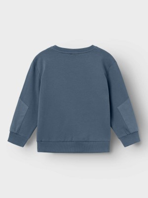 NAME IT MINI NMMNEIL NREG SWEAT BRU Bering Sea | Freewear NMMNEIL NREG SWEAT BRU - www.freewear.nl - Freewear