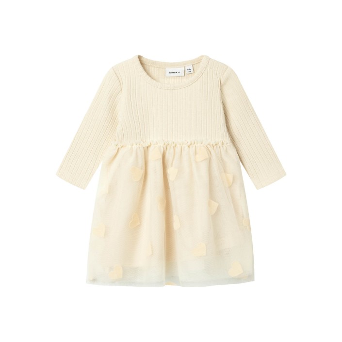 Name It NBFNAJAS LS DRESS Summer Sand | Freewear NBFNAJAS LS DRESS - www.freewear.nl - Freewear