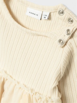 Name It NBFNAJAS LS DRESS Summer Sand | Freewear NBFNAJAS LS DRESS - www.freewear.nl - Freewear