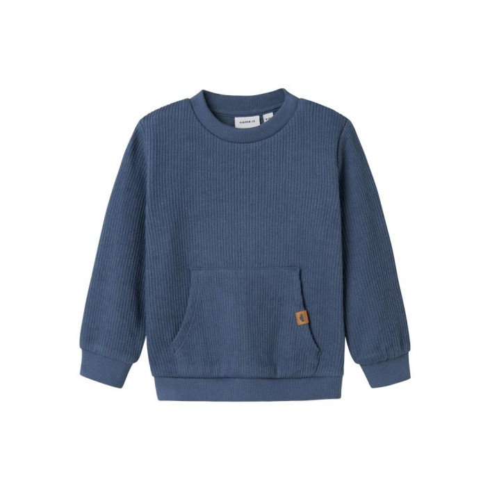 Name It NBMOLEIF O NECK BRU Bering Sea | Freewear NBMOLEIF O NECK BRU - www.freewear.nl - Freewear