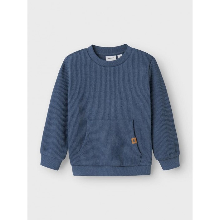 Name It NBMOLEIF O NECK BRU Bering Sea | Freewear NBMOLEIF O NECK BRU - www.freewear.nl - Freewear