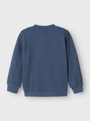 Name It NBMOLEIF O NECK BRU Bering Sea | Freewear NBMOLEIF O NECK BRU - www.freewear.nl - Freewear