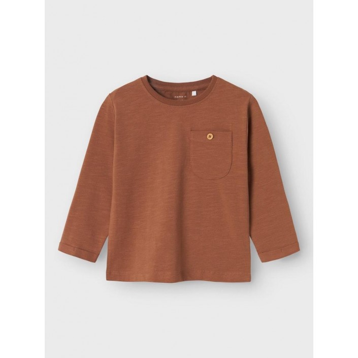 NAME IT MINI NMMNELKA NREG LS TOP Pecan Pie | Freewear NMMNELKA NREG LS TOP - www.freewear.nl - Freewear