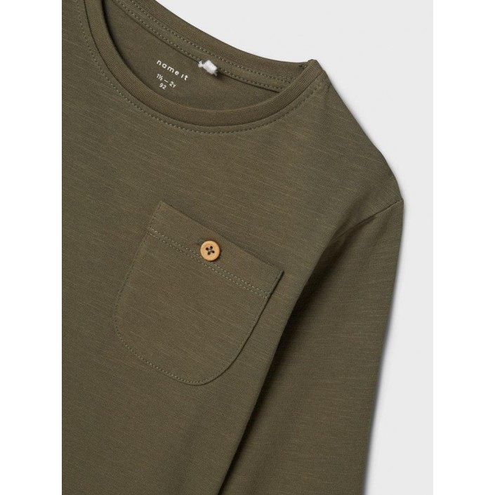 NAME IT MINI NMMNELKA NREG LS TOP Tea Leaf | Freewear NMMNELKA NREG LS TOP - www.freewear.nl - Freewear