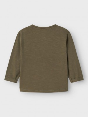 NAME IT MINI NMMNELKA NREG LS TOP Tea Leaf | Freewear NMMNELKA NREG LS TOP - www.freewear.nl - Freewear