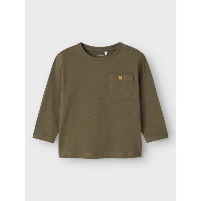NAME IT MINI NMMNELKA NREG LS TOP Tea Leaf | Freewear NMMNELKA NREG LS TOP - www.freewear.nl - Freewear