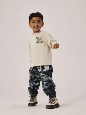 NAME IT MINI NMMOJVER NREG LS TOP Summer Sand | Freewear NMMOJVER NREG LS TOP - www.freewear.nl - Freewear