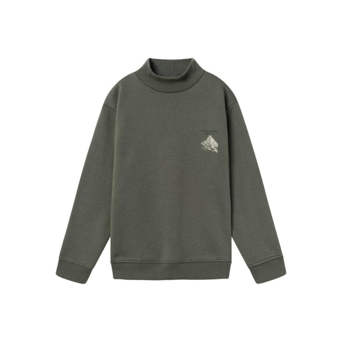 NAME IT KIDS NKMNASKAB LS NREG SWEAT BRU BOX Tea Leaf | Freewear NKMNASKAB LS NREG SWEAT BRU BOX - www.freewear.nl - Freewear