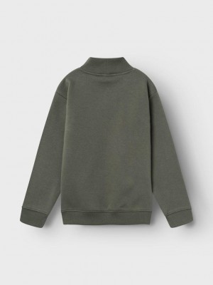 NAME IT KIDS NKMNASKAB LS NREG SWEAT BRU BOX Tea Leaf | Freewear NKMNASKAB LS NREG SWEAT BRU BOX - www.freewear.nl - Freewear