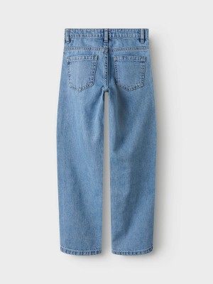 NAME IT KIDS NKFROSE STRAIGHT EMB JEANS 3285-BE Light Blue Denim/STARS | Freewear NKFROSE STRAIGHT EMB JEANS 3285-BE - www.freewear.nl - Freewear