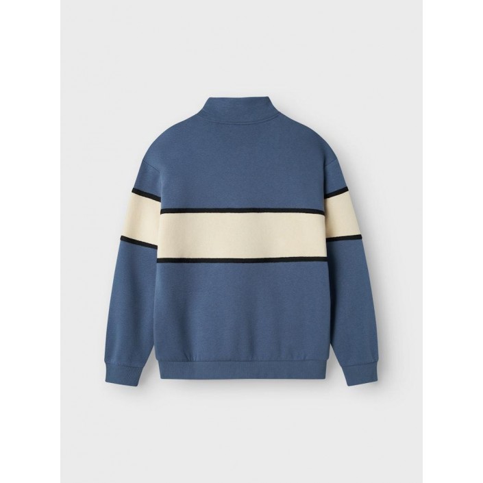 NAME IT KIDS NKMOBORDE LS RLX SWEAT BRU Bering Sea | Freewear NKMOBORDE LS RLX SWEAT BRU - www.freewear.nl - Freewear