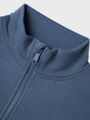 NAME IT KIDS NKMOBORDE LS RLX SWEAT BRU Bering Sea | Freewear NKMOBORDE LS RLX SWEAT BRU - www.freewear.nl - Freewear