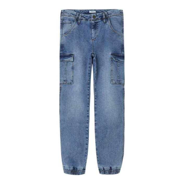 NAME IT KIDS NKMRYAN R CARGO JEANS 3742-MD Medium Blue Denim | Freewear NKMRYAN R CARGO JEANS 3742-MD - www.freewear.nl - Freewear