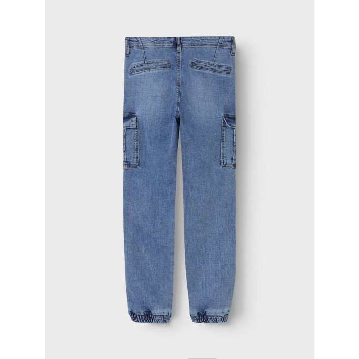 NAME IT KIDS NKMRYAN R CARGO JEANS 3742-MD Medium Blue Denim | Freewear NKMRYAN R CARGO JEANS 3742-MD - www.freewear.nl - Freewear