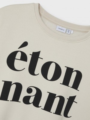 NAME IT KIDS NKFORIANA LS RLX SWE BRU BF Birch | Freewear NKFORIANA LS RLX SWE BRU BF - www.freewear.nl - Freewear
