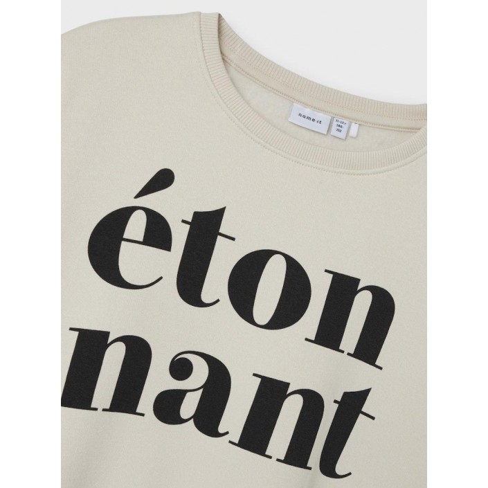 NAME IT KIDS NKFORIANA LS RLX SWE BRU BF Birch | Freewear NKFORIANA LS RLX SWE BRU BF - www.freewear.nl - Freewear