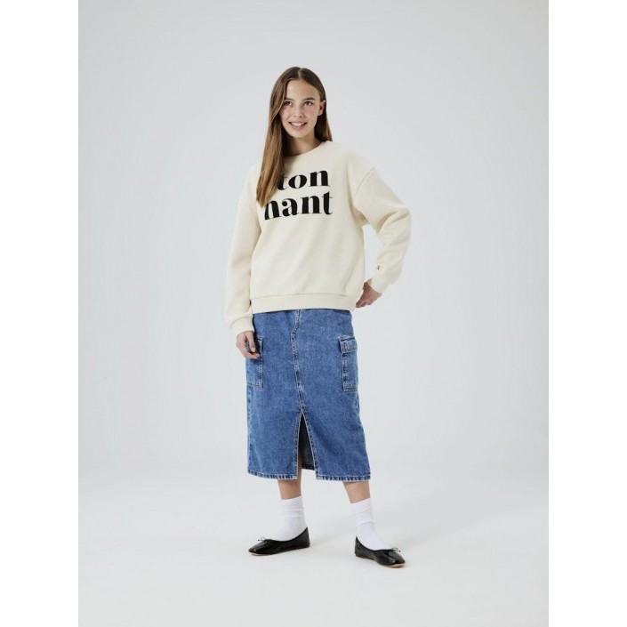 NAME IT KIDS NKFORIANA LS RLX SWE BRU BF Birch | Freewear NKFORIANA LS RLX SWE BRU BF - www.freewear.nl - Freewear