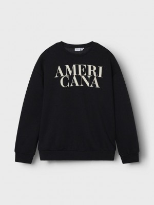 NAME IT KIDS NKFORIANA LS RLX SWE BRU BF Black | Freewear NKFORIANA LS RLX SWE BRU BF - www.freewear.nl - Freewear