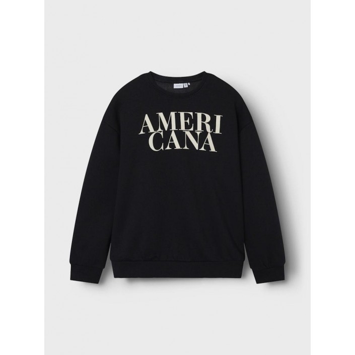 NAME IT KIDS NKFORIANA LS RLX SWE BRU BF Black | Freewear NKFORIANA LS RLX SWE BRU BF - www.freewear.nl - Freewear