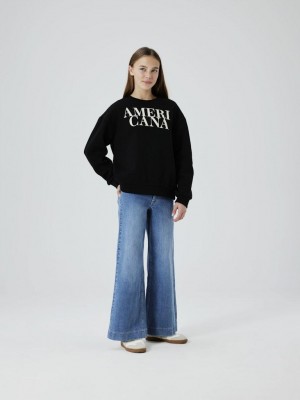 NAME IT KIDS NKFORIANA LS RLX SWE BRU BF Black | Freewear NKFORIANA LS RLX SWE BRU BF - www.freewear.nl - Freewear