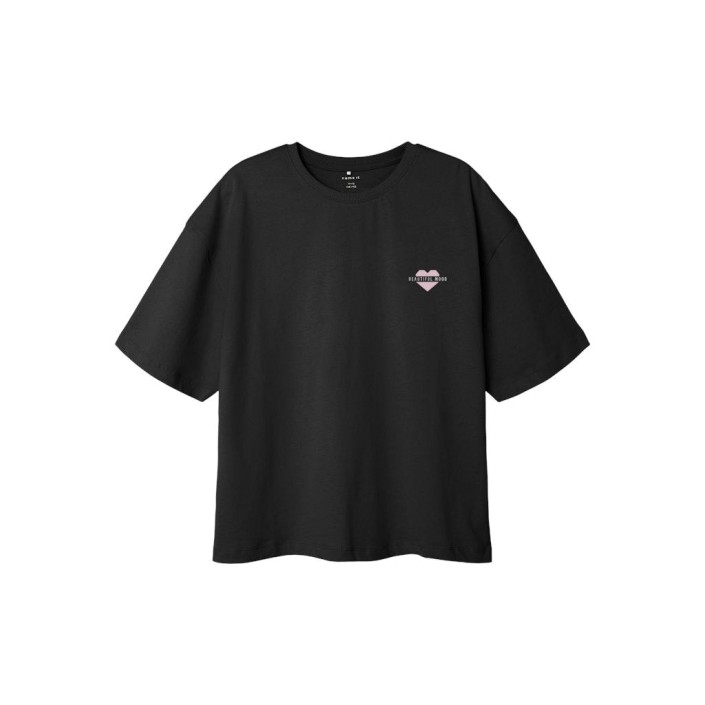NAME IT KIDS NKFOLLIE SS RLX TOP BF Black | Freewear NKFOLLIE SS RLX TOP BF - www.freewear.nl - Freewear