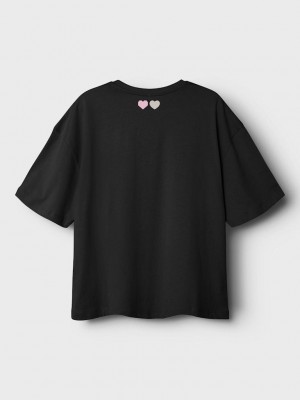 NAME IT KIDS NKFOLLIE SS RLX TOP BF Black | Freewear NKFOLLIE SS RLX TOP BF - www.freewear.nl - Freewear
