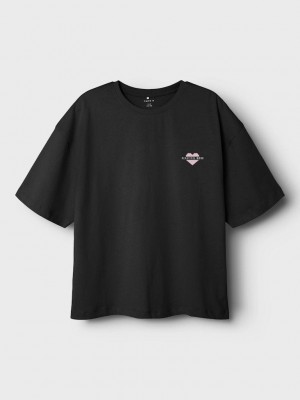 NAME IT KIDS NKFOLLIE SS RLX TOP BF Black | Freewear NKFOLLIE SS RLX TOP BF - www.freewear.nl - Freewear