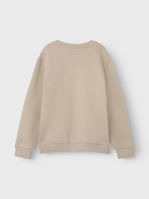 NAME IT KIDS NKMOSSY LS NREG SWE BRU BF Pure Cashmere | Freewear NKMOSSY LS NREG SWE BRU BF - www.freewear.nl - Freewear