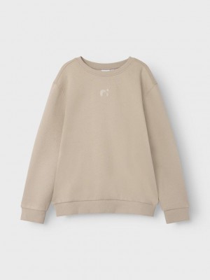 NAME IT KIDS NKMOSSY LS NREG SWE BRU BF Pure Cashmere | Freewear NKMOSSY LS NREG SWE BRU BF - www.freewear.nl - Freewear