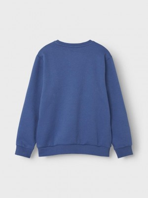 NAME IT KIDS NKMOSSY LS NREG SWE BRU BF Bijou Blue | Freewear NKMOSSY LS NREG SWE BRU BF - www.freewear.nl - Freewear