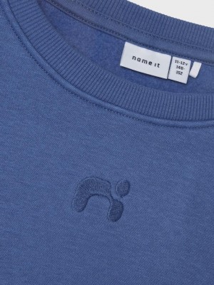 NAME IT KIDS NKMOSSY LS NREG SWE BRU BF Bijou Blue | Freewear NKMOSSY LS NREG SWE BRU BF - www.freewear.nl - Freewear