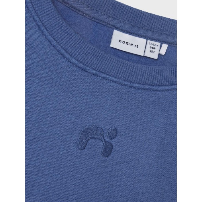 NAME IT KIDS NKMOSSY LS NREG SWE BRU BF Bijou Blue | Freewear NKMOSSY LS NREG SWE BRU BF - www.freewear.nl - Freewear