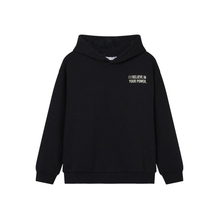 NAME IT KIDS NKMOSVILD LS RLX SWE HOOD BRU BF Black | Freewear NKMOSVILD LS RLX SWE HOOD BRU BF - www.freewear.nl - Freewear