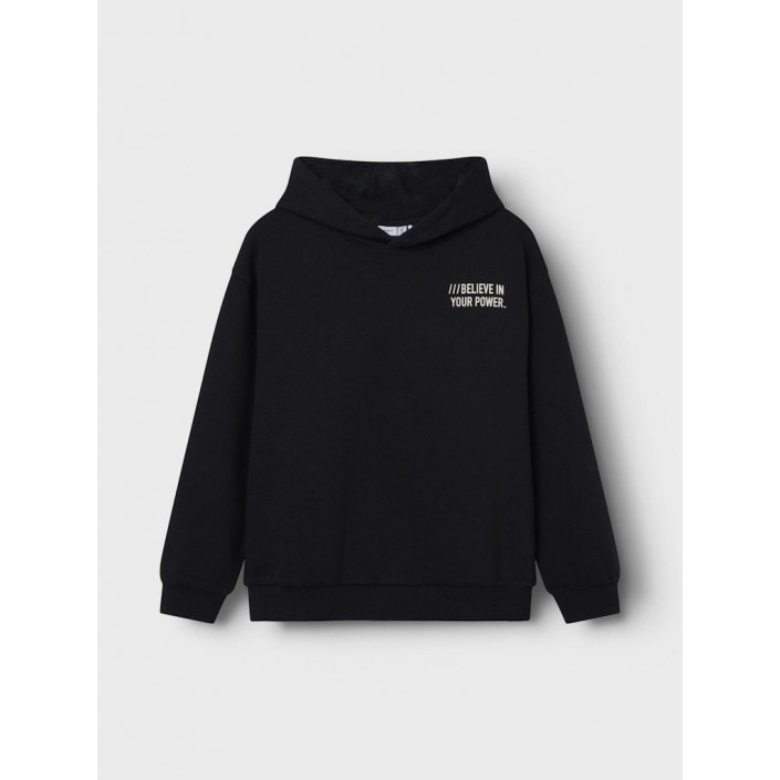 NAME IT KIDS NKMOSVILD LS RLX SWE HOOD BRU BF Black | Freewear NKMOSVILD LS RLX SWE HOOD BRU BF - www.freewear.nl - Freewear