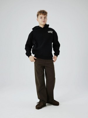 NAME IT KIDS NKMOSVILD LS RLX SWE HOOD BRU BF Black | Freewear NKMOSVILD LS RLX SWE HOOD BRU BF - www.freewear.nl - Freewear