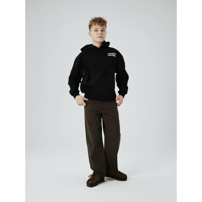NAME IT KIDS NKMOSVILD LS RLX SWE HOOD BRU BF Black | Freewear NKMOSVILD LS RLX SWE HOOD BRU BF - www.freewear.nl - Freewear