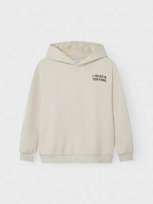 NAME IT KIDS NKMOSVILD LS RLX SWE HOOD BRU BF Birch | Freewear NKMOSVILD LS RLX SWE HOOD BRU BF - www.freewear.nl - Freewear