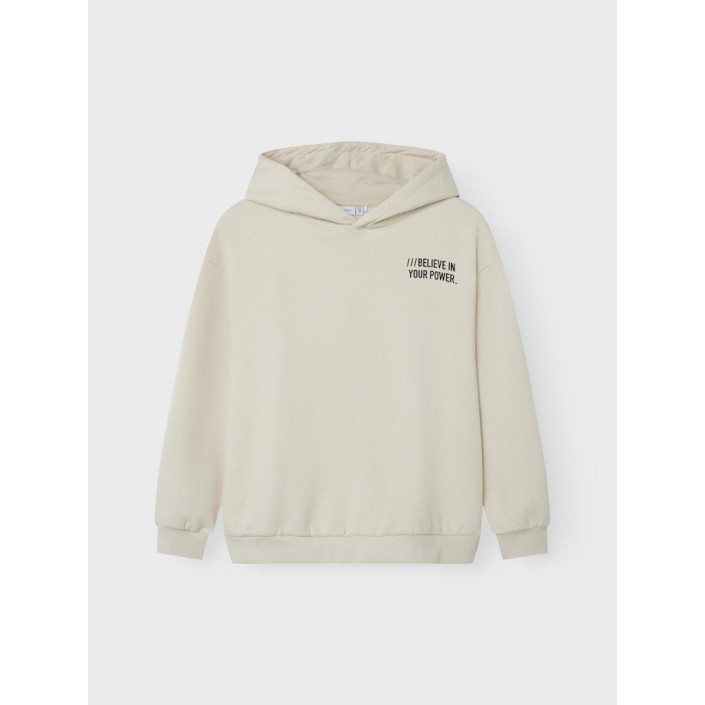 NAME IT KIDS NKMOSVILD LS RLX SWE HOOD BRU BF Birch | Freewear NKMOSVILD LS RLX SWE HOOD BRU BF - www.freewear.nl - Freewear