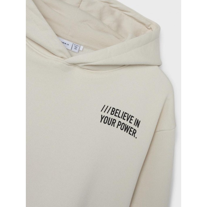 NAME IT KIDS NKMOSVILD LS RLX SWE HOOD BRU BF Birch | Freewear NKMOSVILD LS RLX SWE HOOD BRU BF - www.freewear.nl - Freewear
