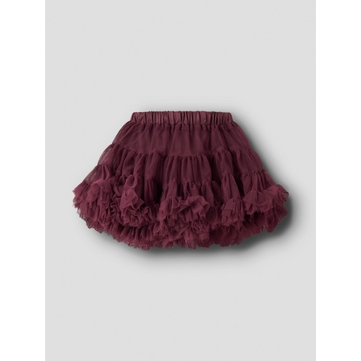 NAME IT MINI NMFRITUL TULLE SKIRT Burgundy | Freewear NMFRITUL TULLE SKIRT - www.freewear.nl - Freewear