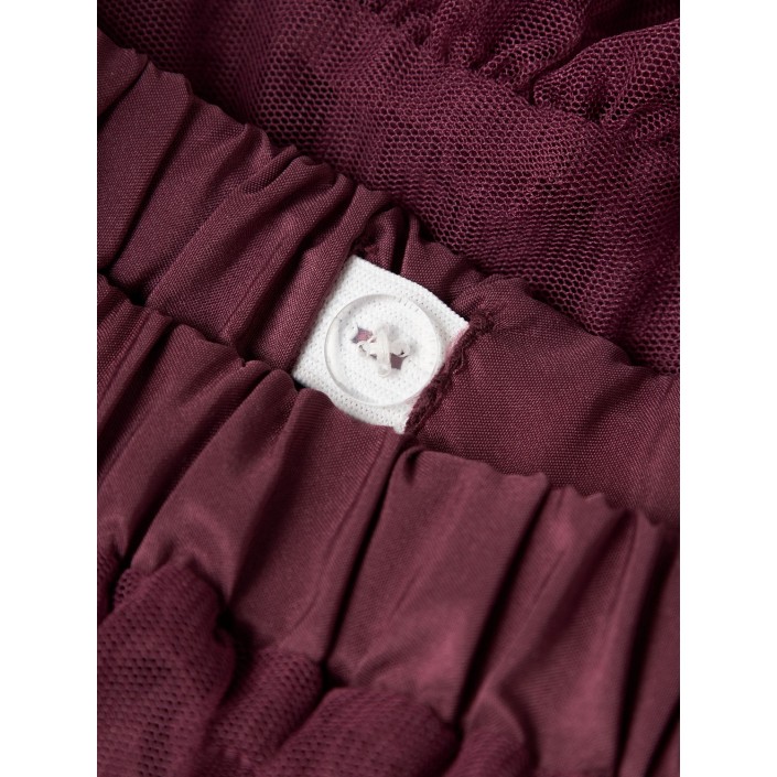NAME IT MINI NMFRITUL TULLE SKIRT Burgundy | Freewear NMFRITUL TULLE SKIRT - www.freewear.nl - Freewear