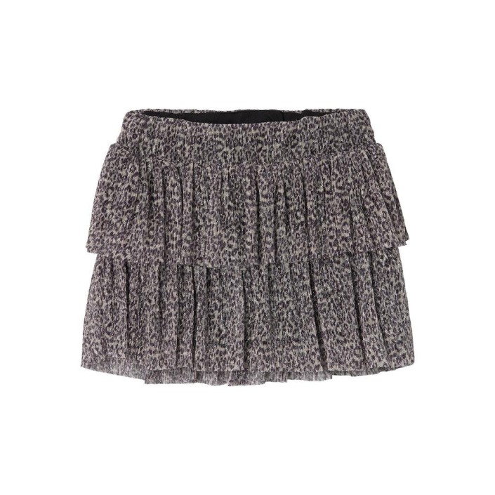 NAME IT MINI NMFRISARI SKIRT Black/LEO | Freewear NMFRISARI SKIRT - www.freewear.nl - Freewear