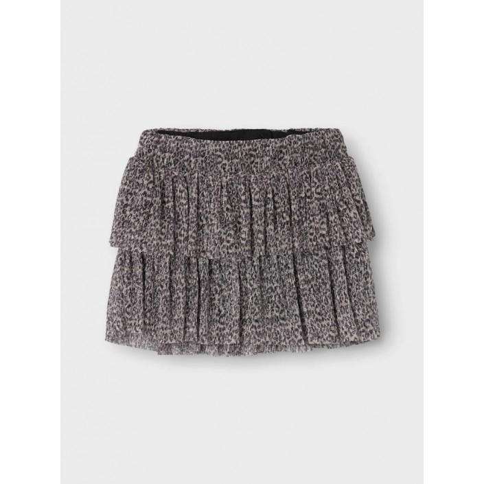 NAME IT MINI NMFRISARI SKIRT Black/LEO | Freewear NMFRISARI SKIRT - www.freewear.nl - Freewear