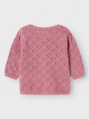 Name It NBFRIGLITTER LS KNIT CARD Mauve Orchid | Freewear NBFRIGLITTER LS KNIT CARD - www.freewear.nl - Freewear
